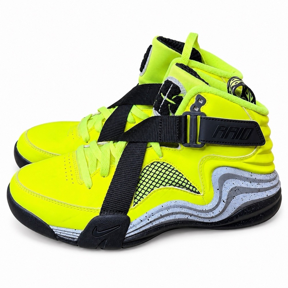 Nike LUNAR RAID Shoes 654480 700 Voltage Black Neon Yellow Mens 7.5